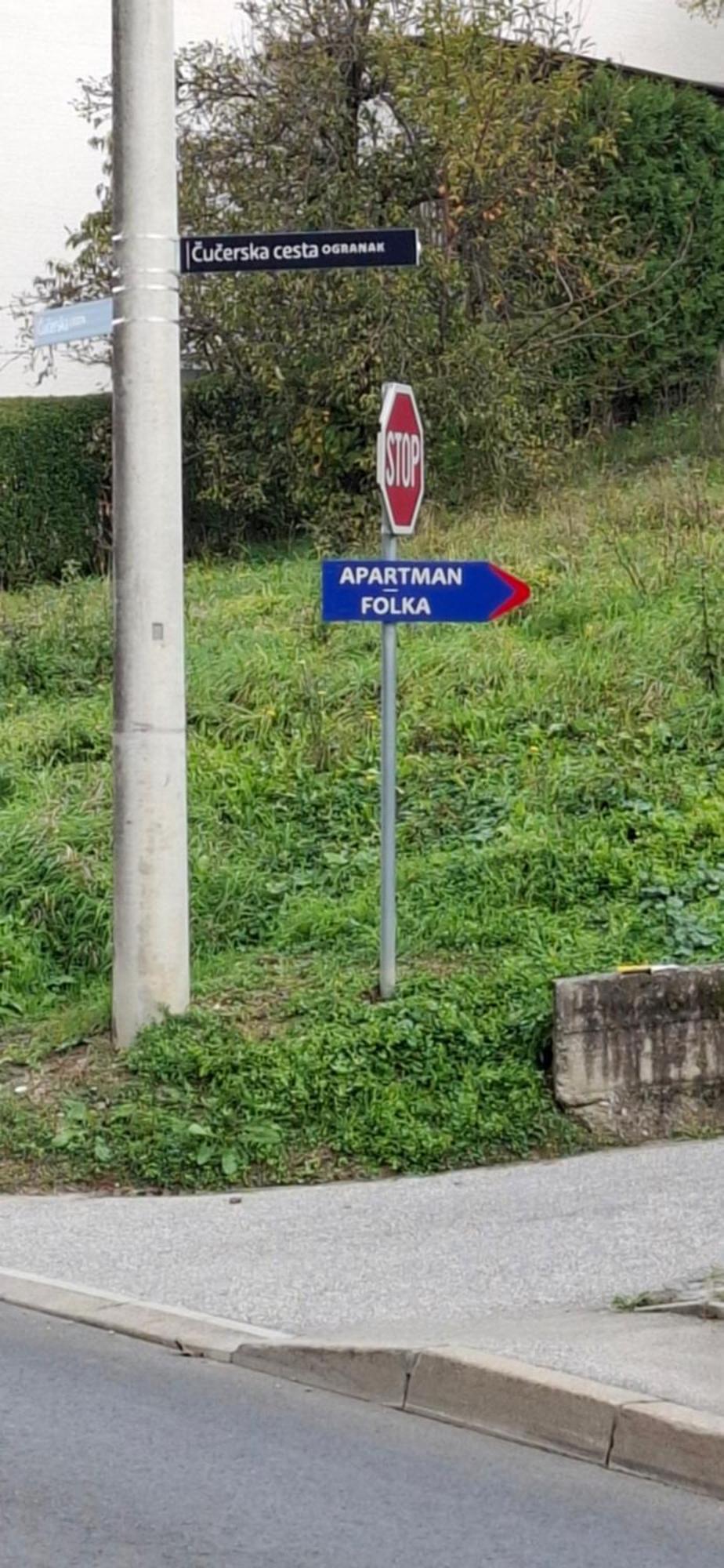 Apartman Folka Free Parking Zagreb Eksteriør bilde